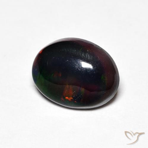 Ópalo Multicolor natural de 0.97 ct, Ovalada, Opaco