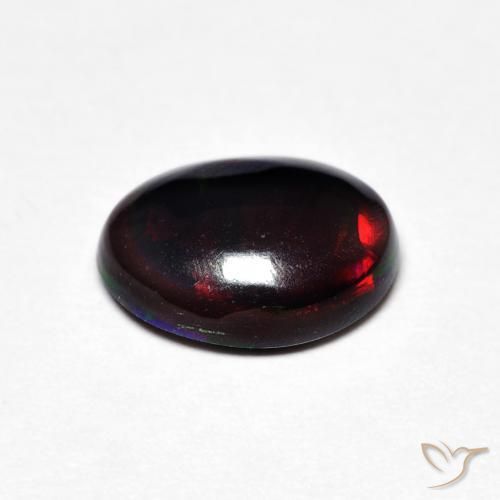 Ópalo Multicolor natural de 0.97 ct, Ovalada, Opaco