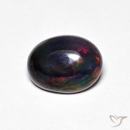 0.61ct Natural Multicolor Ópalo, Ovalada, Opaco