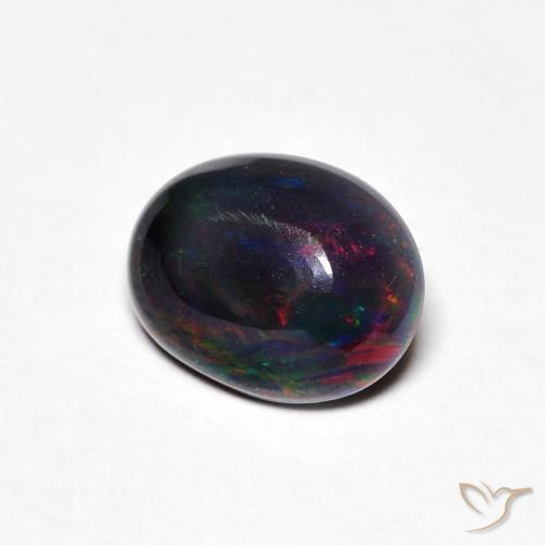 Ópalo Multicolor natural de 0.61 ct, Ovalada, Opaco