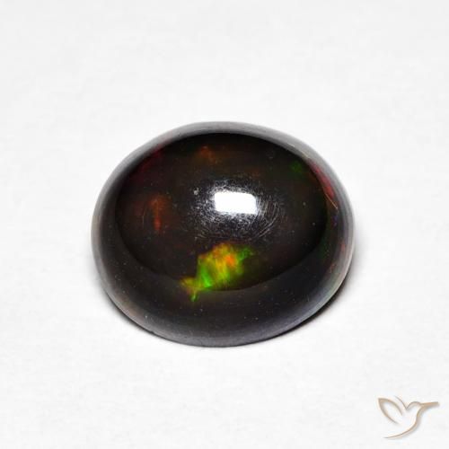 Ópalo Multicolor natural de 0.97 ct, Ovalada, Opaco