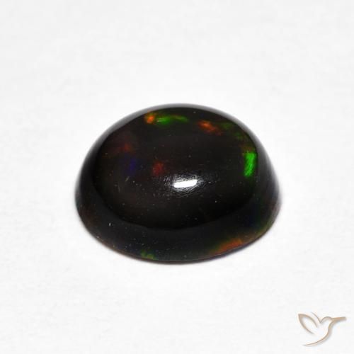Ópalo Multicolor natural de 0.97 ct, Ovalada, Opaco