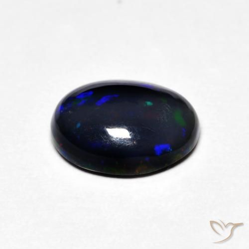 Ópalo Multicolor natural de 0.99 ct, Ovalada, Opaco