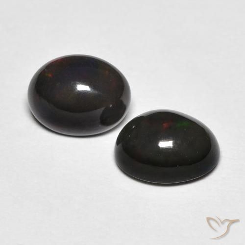 Gemas de Ópalo Multicolor natural de 1.18 ct, Ovalada, Opaco