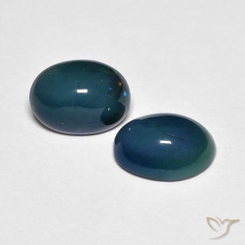 Gemas de Ópalo Multicolor natural de 1.39 ct, Ovalada, Opaco