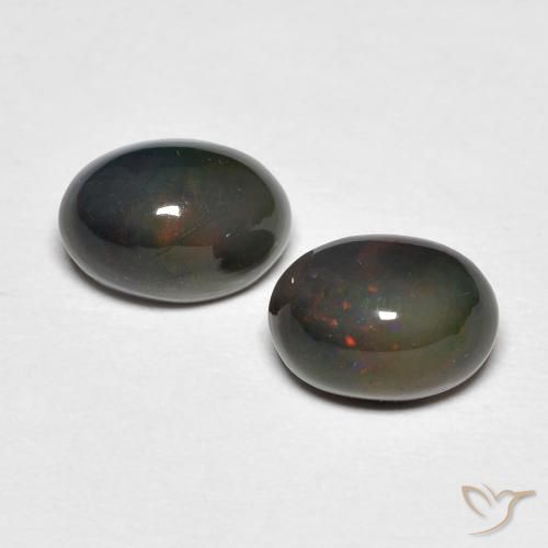 1.22ctw Natural Multicolor Ópalo, Ovalada, Opaco