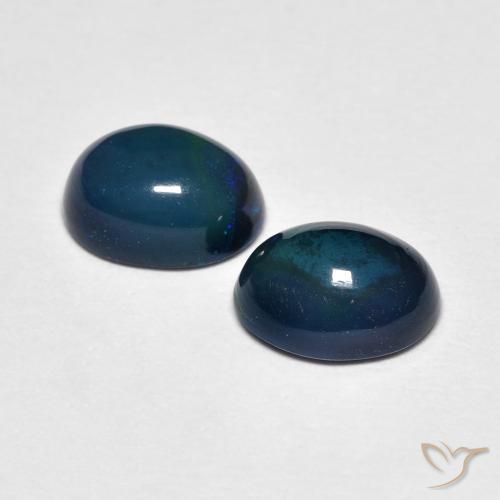 Gemas de Ópalo Multicolor natural de 1.67 ct, Ovalada, Opaco