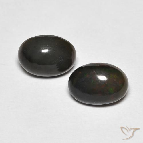 0.92ctw Natural Multicolor Ópalo, Ovalada, Opaco
