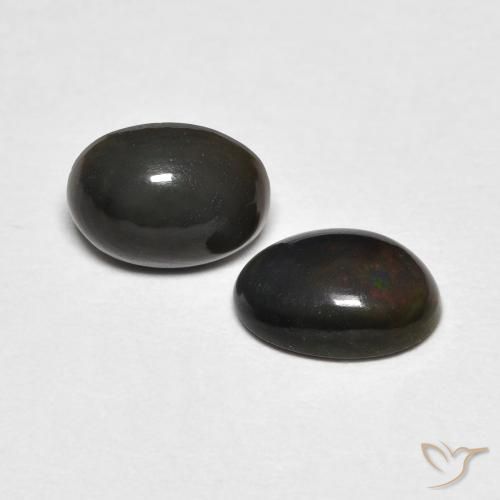 Gemas de Ópalo Multicolor natural de 0.92 ct, Ovalada, Opaco