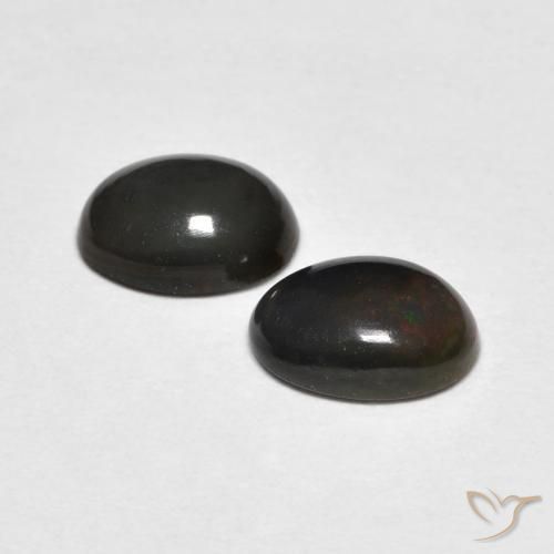 Gemas de Ópalo Multicolor natural de 0.92 ct, Ovalada, Opaco