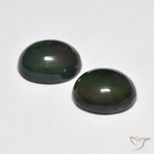 Gemas de Ópalo Multicolor natural de 2.48 ct, Ovalada, Opaco
