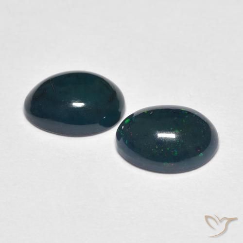 Gemas de Ópalo Multicolor natural de 1.36 ct, Ovalada, Opaco