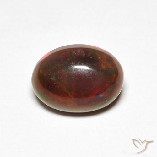 1.10ct Natural Multicolor Ópalo, Ovalada, Opaco