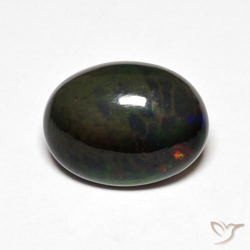 2.45ct Natural Multicolor Ópalo, Ovalada, Opaco