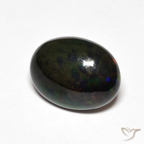 Ópalo Multicolor natural de 2.45 ct, Ovalada, Opaco