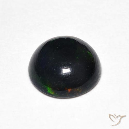 Ópalo Multicolor natural de 0.64 ct, Redondo, Opaco