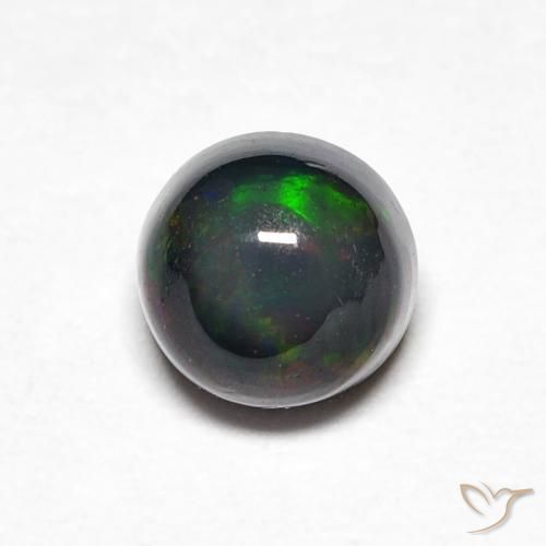 0.44ct Natural Multicolor Ópalo, Redondo, Opaco