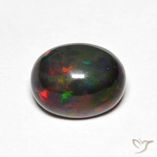 1.40ct Natural Multicolor Ópalo, Ovalada, Opaco