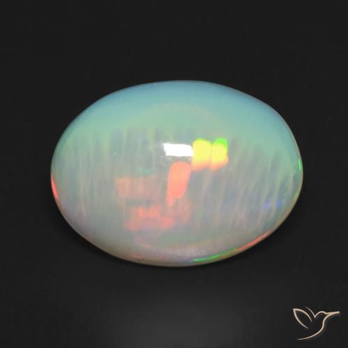 3.28ct Natural Multicolor Ópalo, Ovalada, Transparente