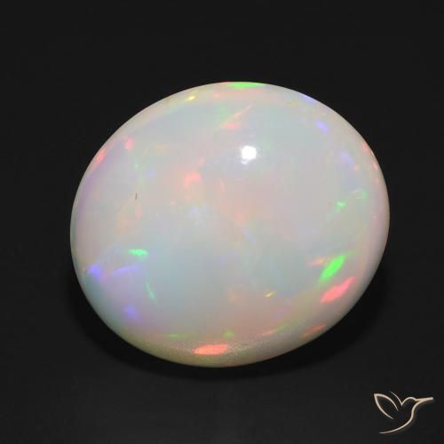 5.95ct Natural Multicolor Ópalo, Ovalada, Translúcido