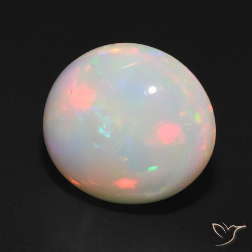 Ópalo Multicolor natural de 5.95 ct, Ovalada, Translúcido