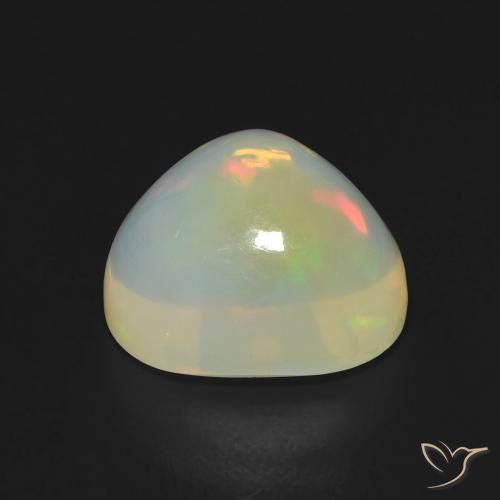 Ópalo Multicolor natural de 5.38 ct, En forma de pera, Transparente