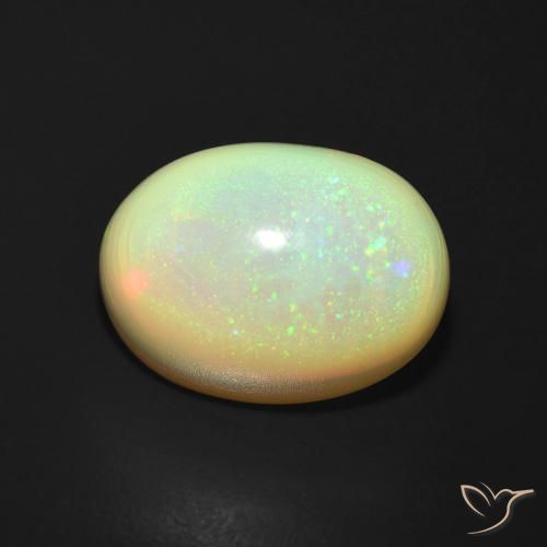 5.11ct Natural Multicolor Ópalo, Ovalada, Translúcido