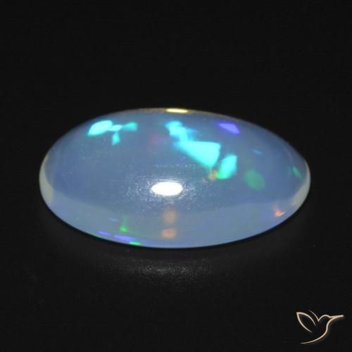 Ópalo Multicolor natural de 2.54 ct, Ovalada, Transparente