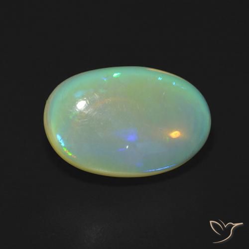 2.95ct Natural Multicolor Ópalo, Ovalada, Transparente