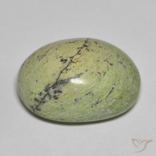 Ópalo Verde terroso natural de 15.66 ct, Ovalada, Opaco