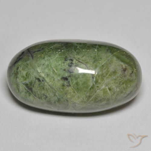 22.64ct Natural Verde terroso Ópalo, Ovalada, Opaco