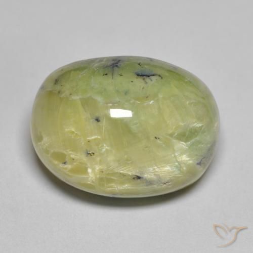 16.50ct Natural Verde amarillento Ópalo, Ovalada, Opaco, Photo A