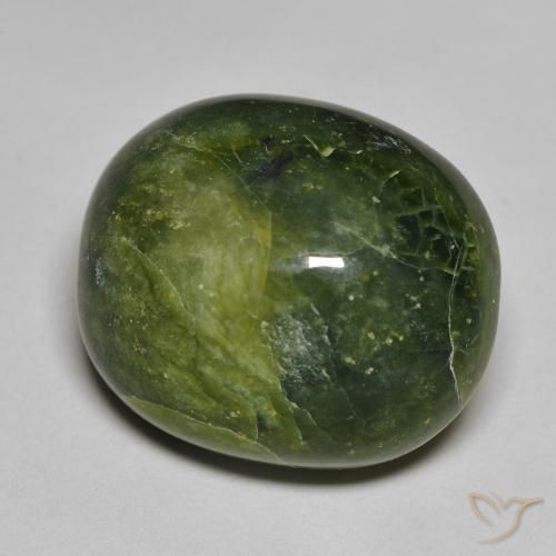 Ópalo Verde terroso natural de 14.20 ct, Ovalada, Opaco