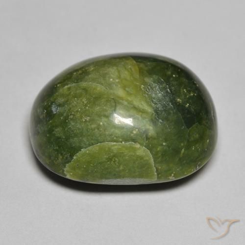 Ópalo Verde terroso natural de 14.20 ct, Ovalada, Opaco