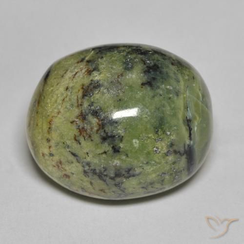 11.80ct Natural Verde terroso Ópalo, Ovalada, Opaco, Photo A