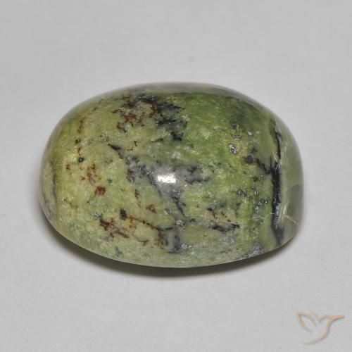 Ópalo Verde terroso natural de 11.80 ct, Ovalada, Opaco