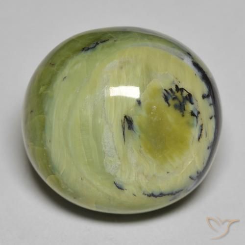 24.39ct Natural Verde medio Ópalo, Ovalada, Opaco