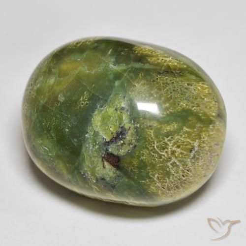 Ópalo Verde cálido natural de 51.20 ct, Ovalada, Opaco