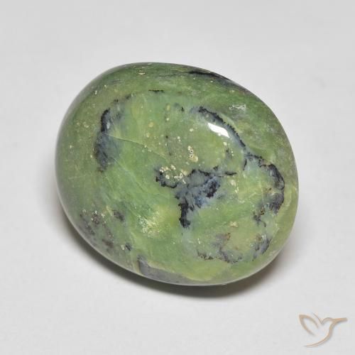 Ópalo Verde cálido natural de 10.16 ct, Ovalada, Opaco