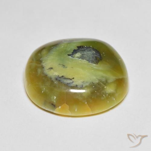 Ópalo Verde amarillento natural de 11.95 ct, Ovalada, Opaco