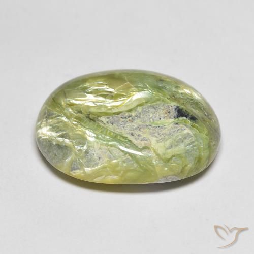 Ópalo Verde terroso natural de 11.93 ct, Ovalada, Opaco