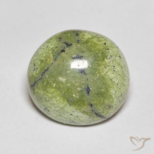 4.64ct Natural Verde amarillento Ópalo, Ovalada, Opaco
