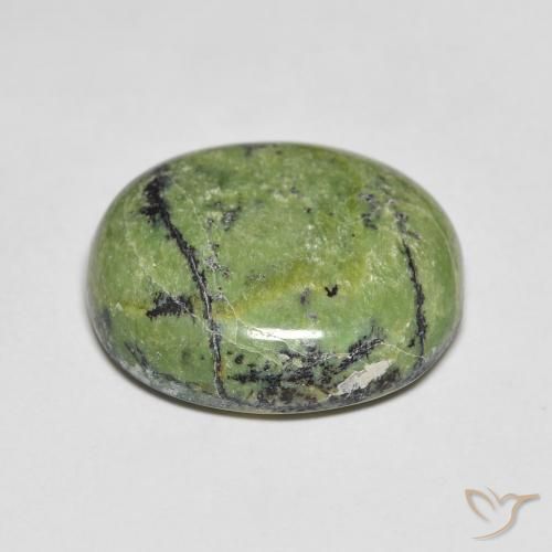Ópalo Verde terroso natural de 8.14 ct, Ovalada, Opaco