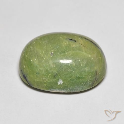Ópalo Verde cálido natural de 12.46 ct, Ovalada, Opaco