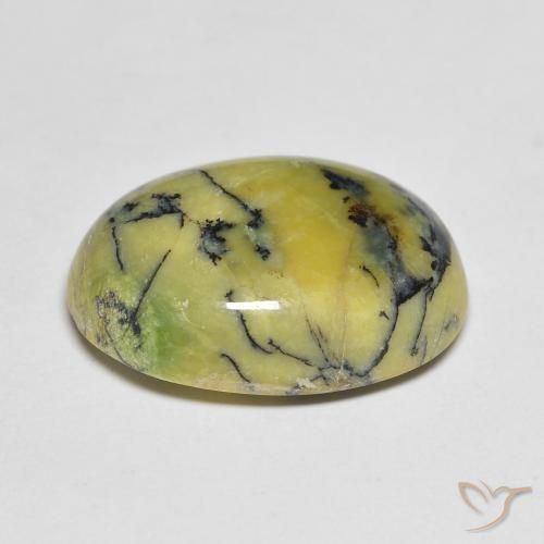 Ópalo Verde cálido natural de 9.96 ct, Ovalada, Opaco
