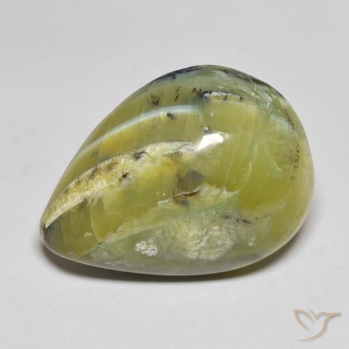 15.41ct Natural Verde medio Ópalo, En forma de pera, Opaco