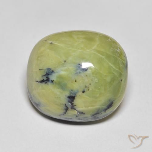 14.28ct Natural Verde amarillento Ópalo, Ovalada, Opaco