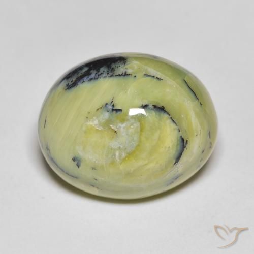 14.17ct Natural Verde claro Ópalo, Ovalada, Opaco