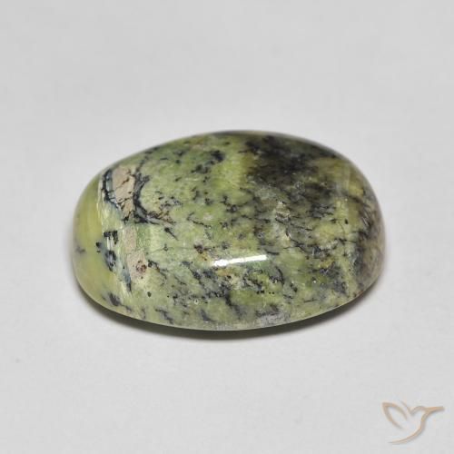 Ópalo Verde terroso natural de 10.37 ct, Ovalada, Opaco
