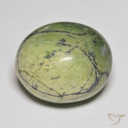 18.90ct Natural Verde medio Ópalo, Ovalada, Opaco